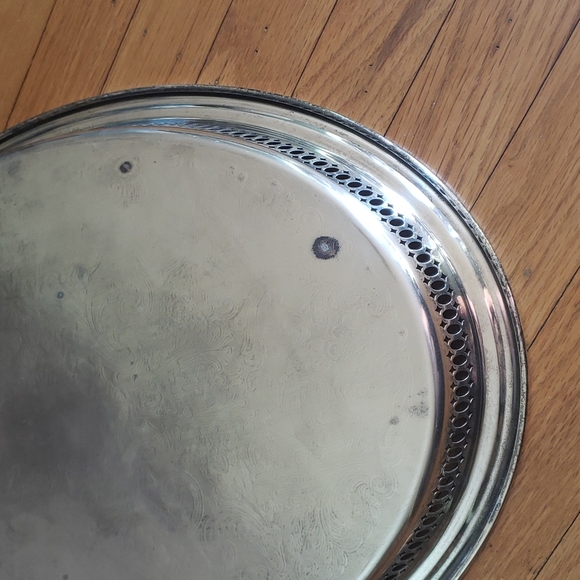 Vintage Kent silversmiths oval serving tray - Picture 16 of 16